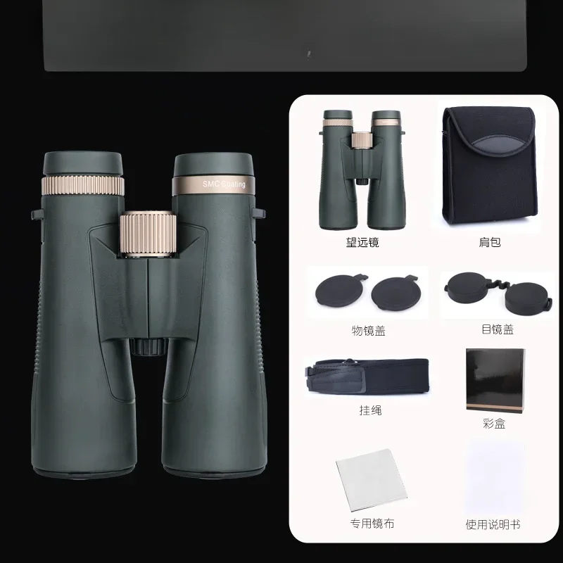 2025 جديد عالي الطاقة 10x50 ED مجهر المرحلة وعازل SMC المغلفة BaK-4 المنشور الضباب ومقاوم للماء طويلة المدى بينو للتخييم