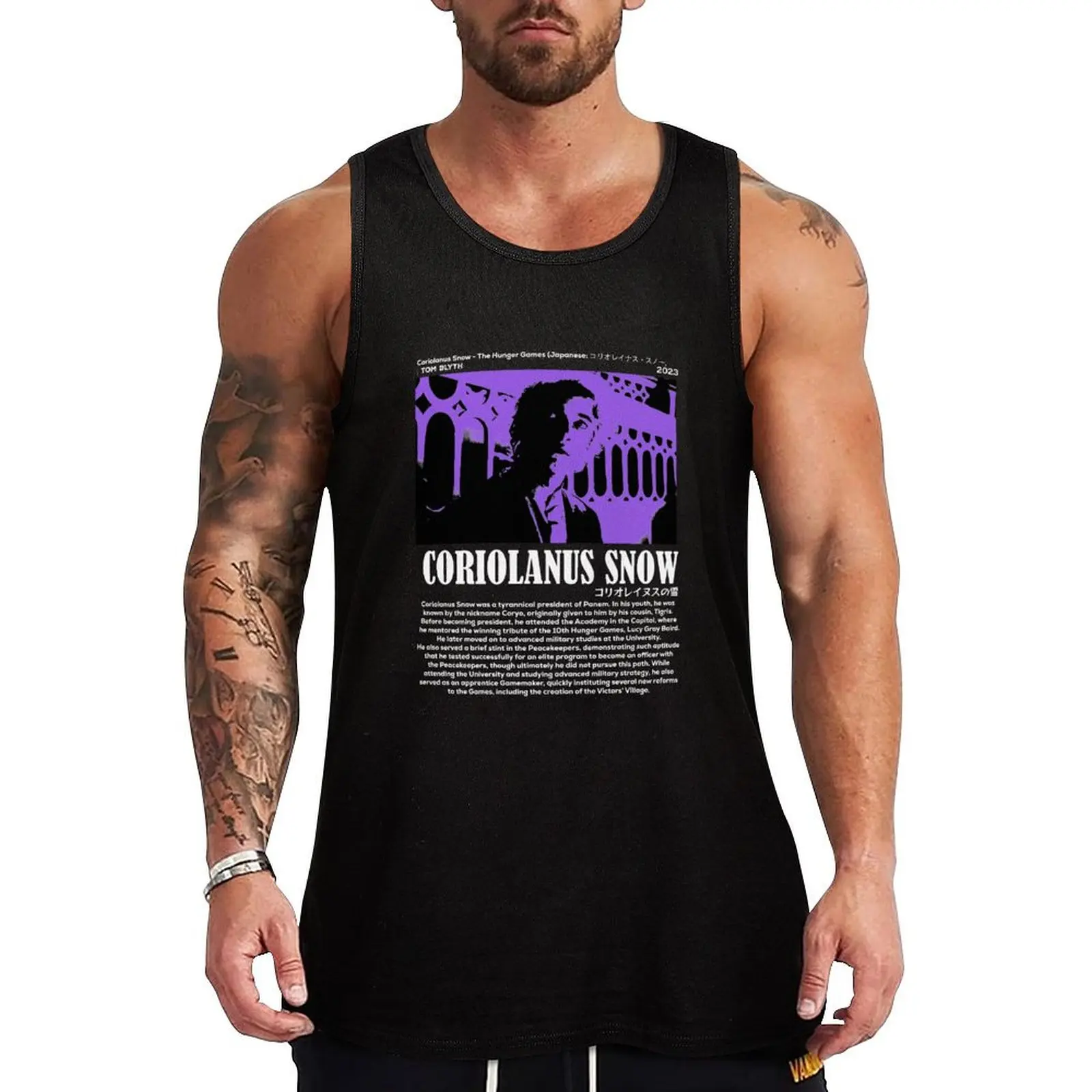 Coriolanus Snow - TOM BLYTH Tank Top sexy clothes men sports vest sports clothes for men