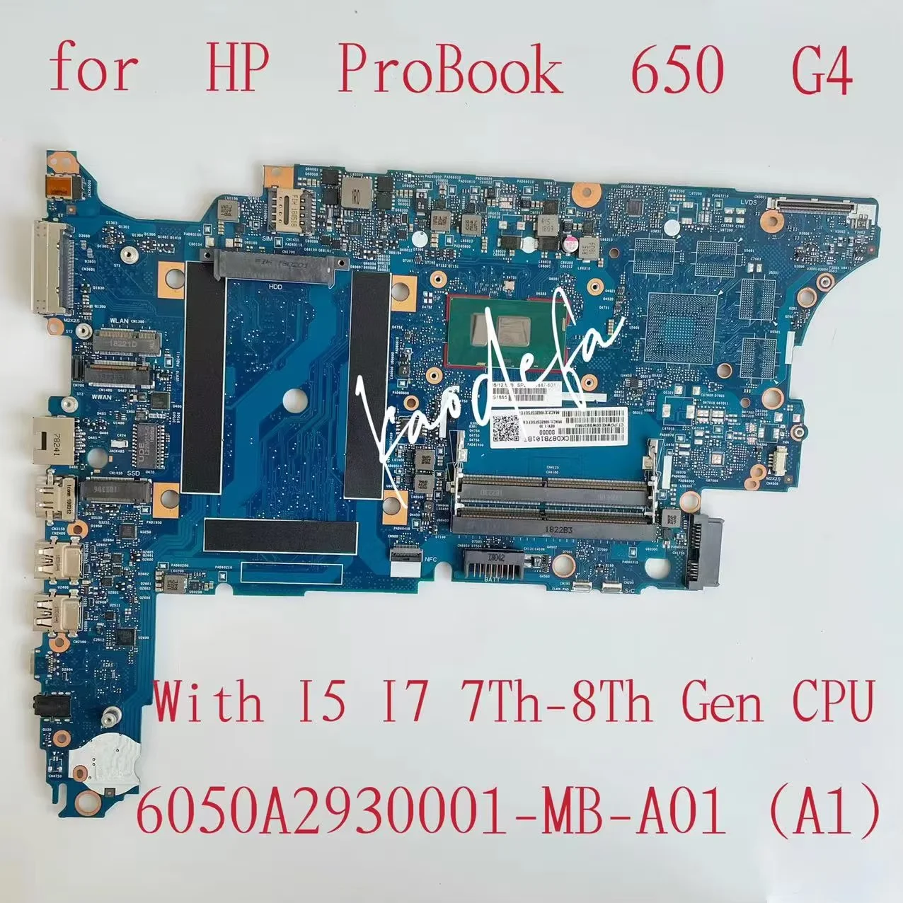 

6050A2930001-MB-A01 для ноутбука HP ProBook 650 G4, материнская плата с процессором I5 I7 7-8th L24847-6, материнская плата 01 L24850-601 L24852-601