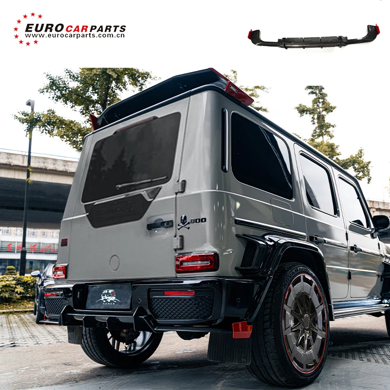 

G-Class W463A W464 Rocket Rear Diffuser Dry Carbon Fiber W464 G500 G550 G63 Bumper lip Car Lip For B900 Body Parts Splitter