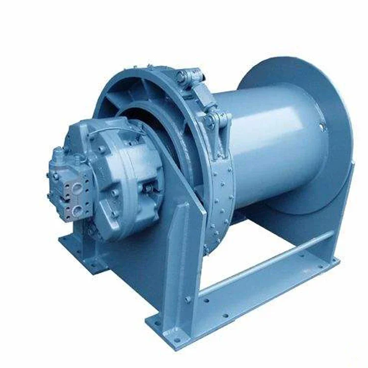 Marine Single Drum Hydraulic Anchor Pulling Winch Steel Material for Boat Lifting and Crane Application