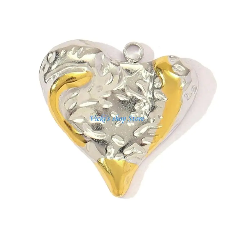 Double Color Heart Moon Star Butterfly Bees Charm Stainless Steel Pendant Jewelry 11 Versatile Charm For Special Occasions