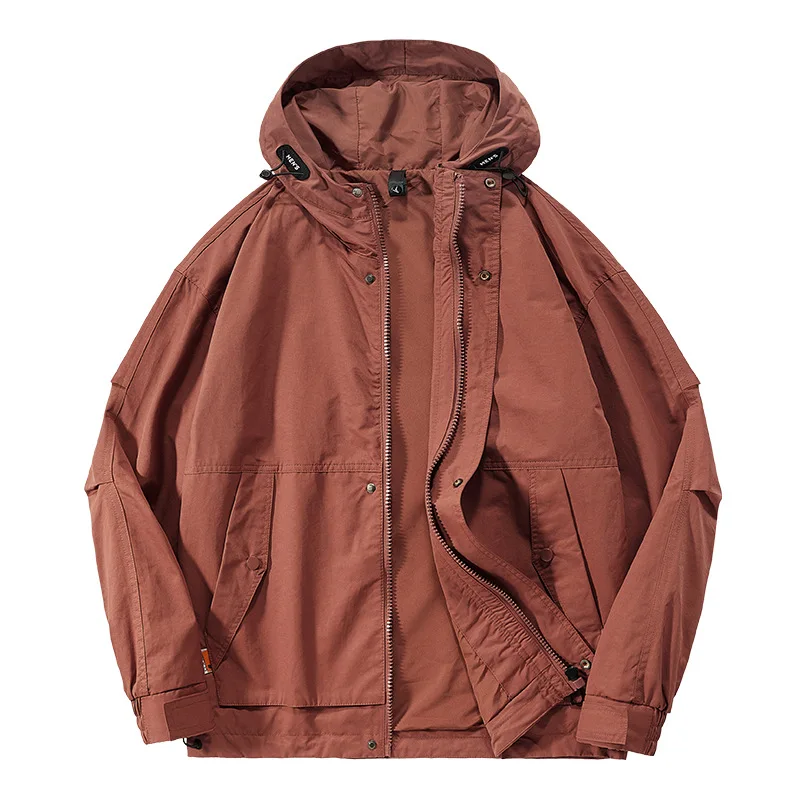 

New American Style Casual Outdoor Hooded Windproof Jacket for Autumn and Winter