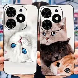 Cute Case For Infinix Smart 8 X6525 Soft Silicon Black TPU Phone Bumper For Infinix Smart8 2023 Fashion Back Cover