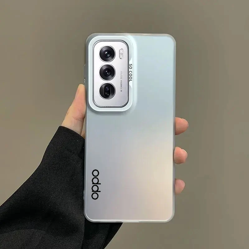 Phone Casing For OPPO Reno 12 11 10 Pro Case OPPO Reno 11F 8T 4G 5G 8Z 7Z 6 4 5 Cover Luxury Metallic Aurora Skin Matte Cover