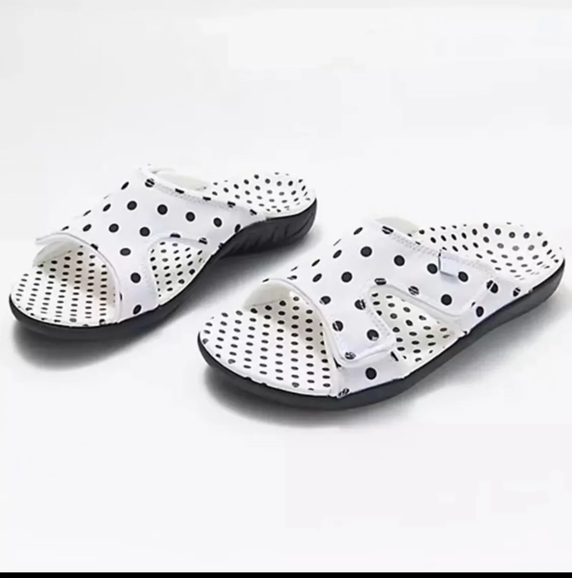 

Big Size Female Shoes Rubber Slippers Fashion Color 2022 Round Toe Ladies Flats Travel Lazy Modern Slides Denim Sandals Feminino