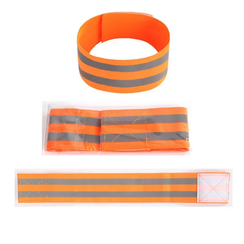 2PCS Running Reflective Arm Bands for Wrist Ankle Leg LED Reflector Armband Night Cycling Safety Light Tape Led Bracelet Strap