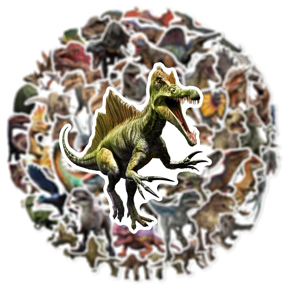 10/30/50PCS Cartoon Jurassic Dinosaur Stickers for Kids Toy Gift DIY Laptop Phone Suitcase Notebook Cool Animal Sticker Decals