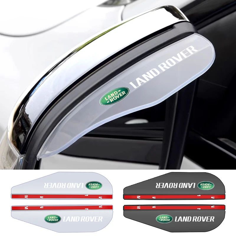 2Pcs Car Rearview Mirror Rain Eyebrow Shield Cover For Land Rover Freelander 2 L2 LF Discovery 3 4 L319 L462 Auto Accessories