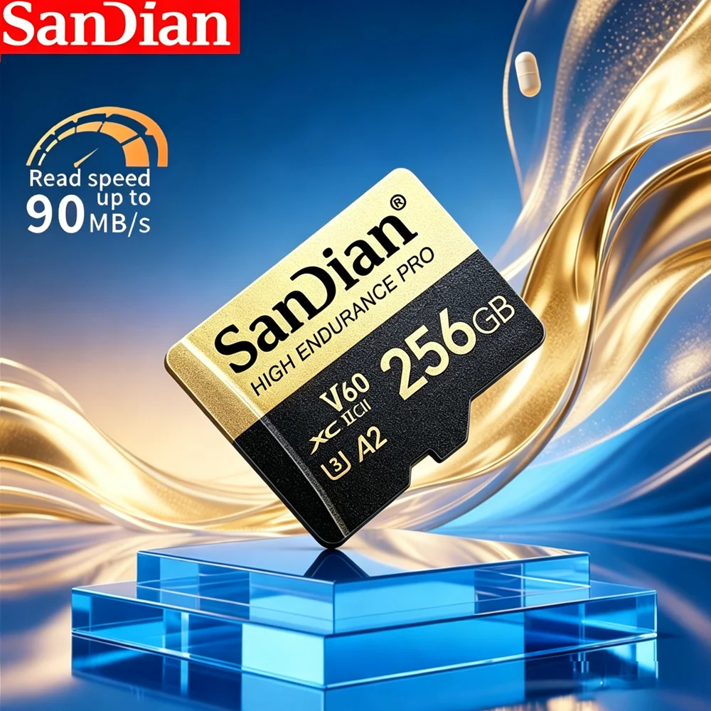 High-Speed SD Card 128GB 256GB Micro TF Memory U3 V30 for Car DVR Truck Recorder 4K Video Surveillance Best Seller Hot Sale