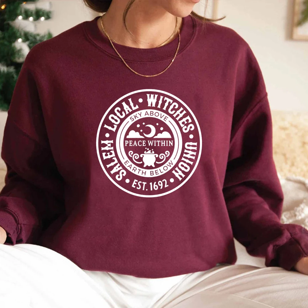 Local Witches Sweatshirt Salem Local Witches Union Sweatshirts Unisex Hoodies Pullover Halloween Clothing Fall Sweatshirt Hoodie