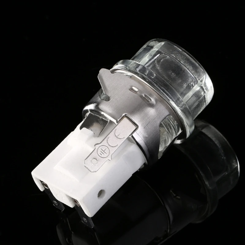 Soporte para lámpara microondas D0AB, Base adaptadora luz, redonda 25W para cabeza/plana para cabeza Tempere