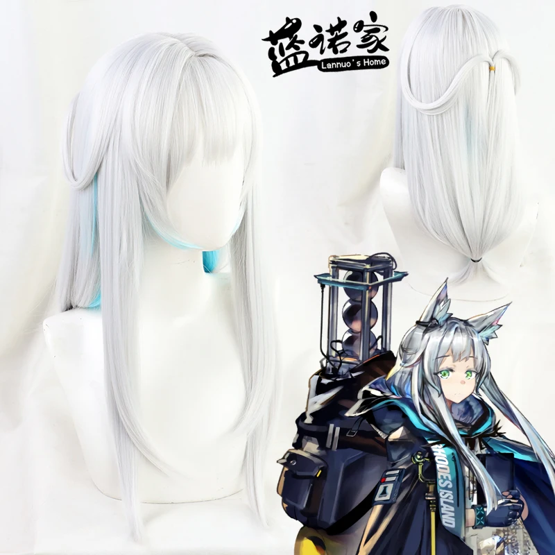 Game Arknights Rosemary Cosplay Wig Anime Game Role Playing Synthetic Hair Halloween Party Prop Synthetic Hair Heat Resistant