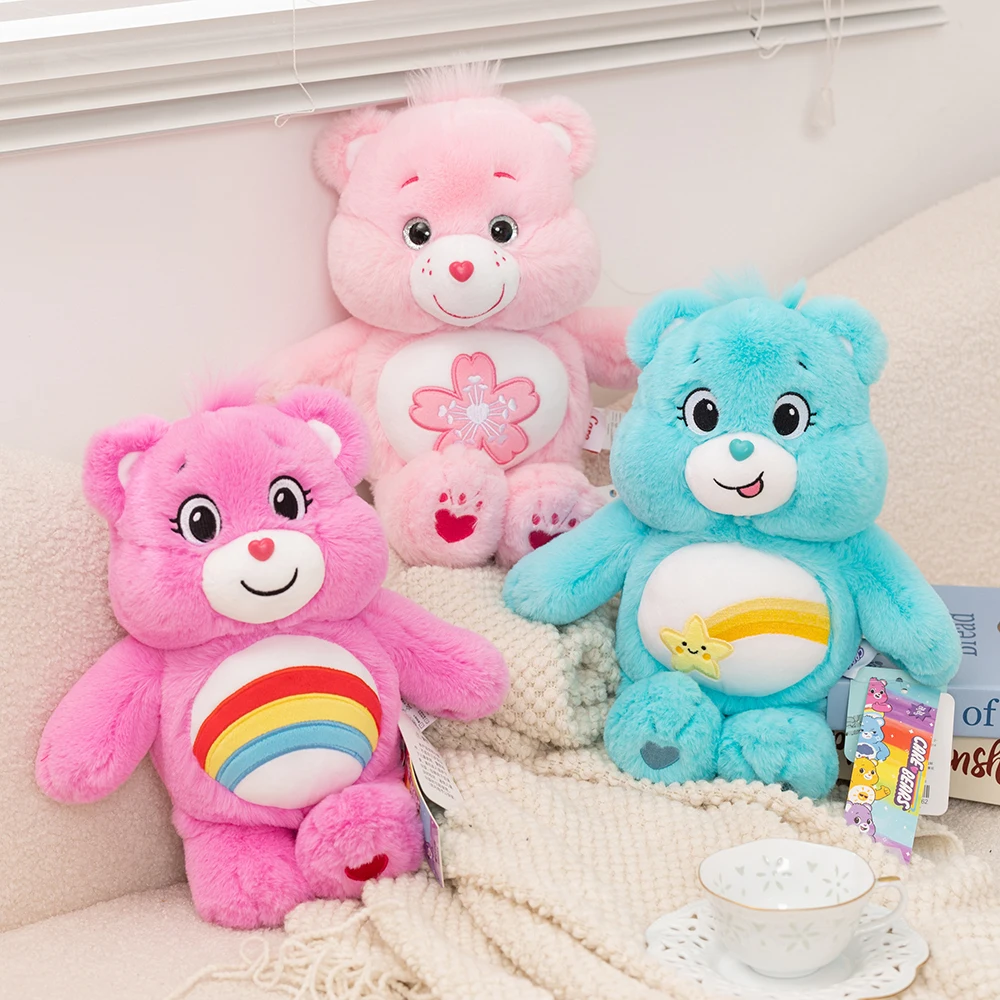 

10Colours Care Bears 45CM Cartoon Plush Toys Happy Wish Sleeping Sunny Bear Soft Stuffed Dolls Home Car Decoration Toys Gift