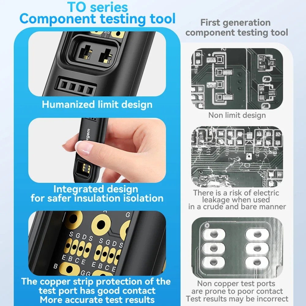 Transistor Tester Electronic Module Optocoupler Online Test Circuit IGBT NPN NMOS PNP PMOS Electrical Repair Maintenance Tool