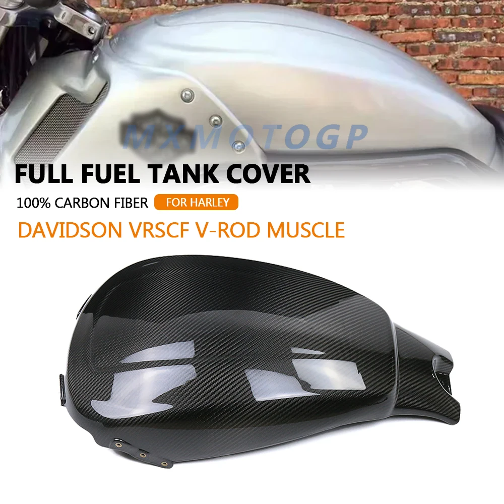 

For HARLEY VROD V-ROD Muscle VRSCF 2009-2017 100% Carbon Fiber Full Fuel Tank Fairing Motorcycle Accessories