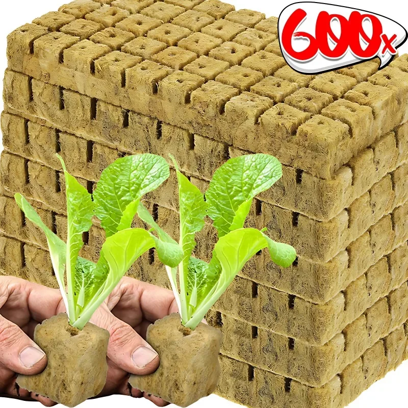 Sponge Block Starter Plugs Rock Wool Grow Cubes Seed Starters Planting Cubes Hydroponics Cuttings Plant Propagation Grow Supply