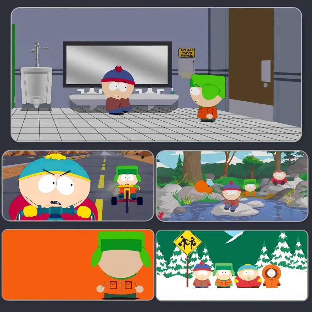 Cartoon K-Kyle Broflovski Mousepad Large Gaming Mouse Pad LockEdge Thickened Computer Keyboard Table Desk Mat