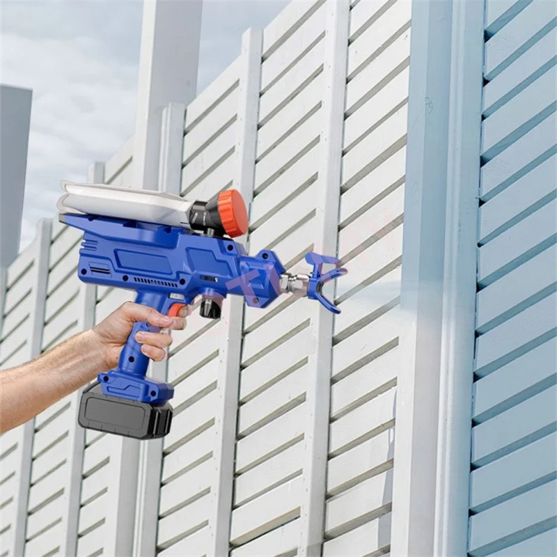 800ML Cordless Electric Spray Gun High Power Paint Sprayer Auto Furniture Steel Coating Airbrush