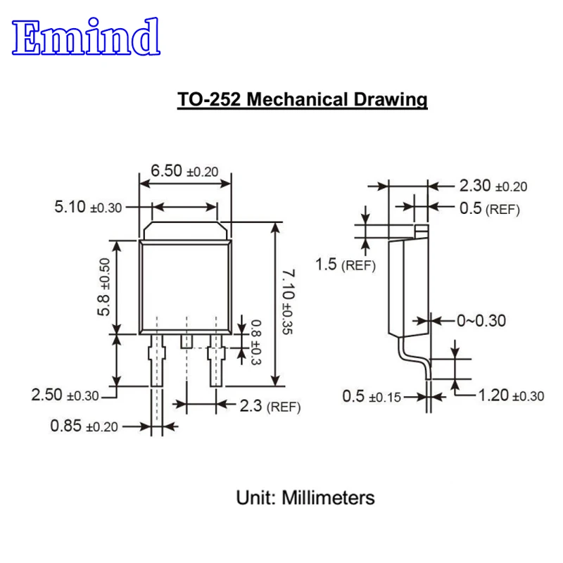 Tiristor de 20 piezas BT138S-800E TO-252 12A/800V SMD Triac Chip grande