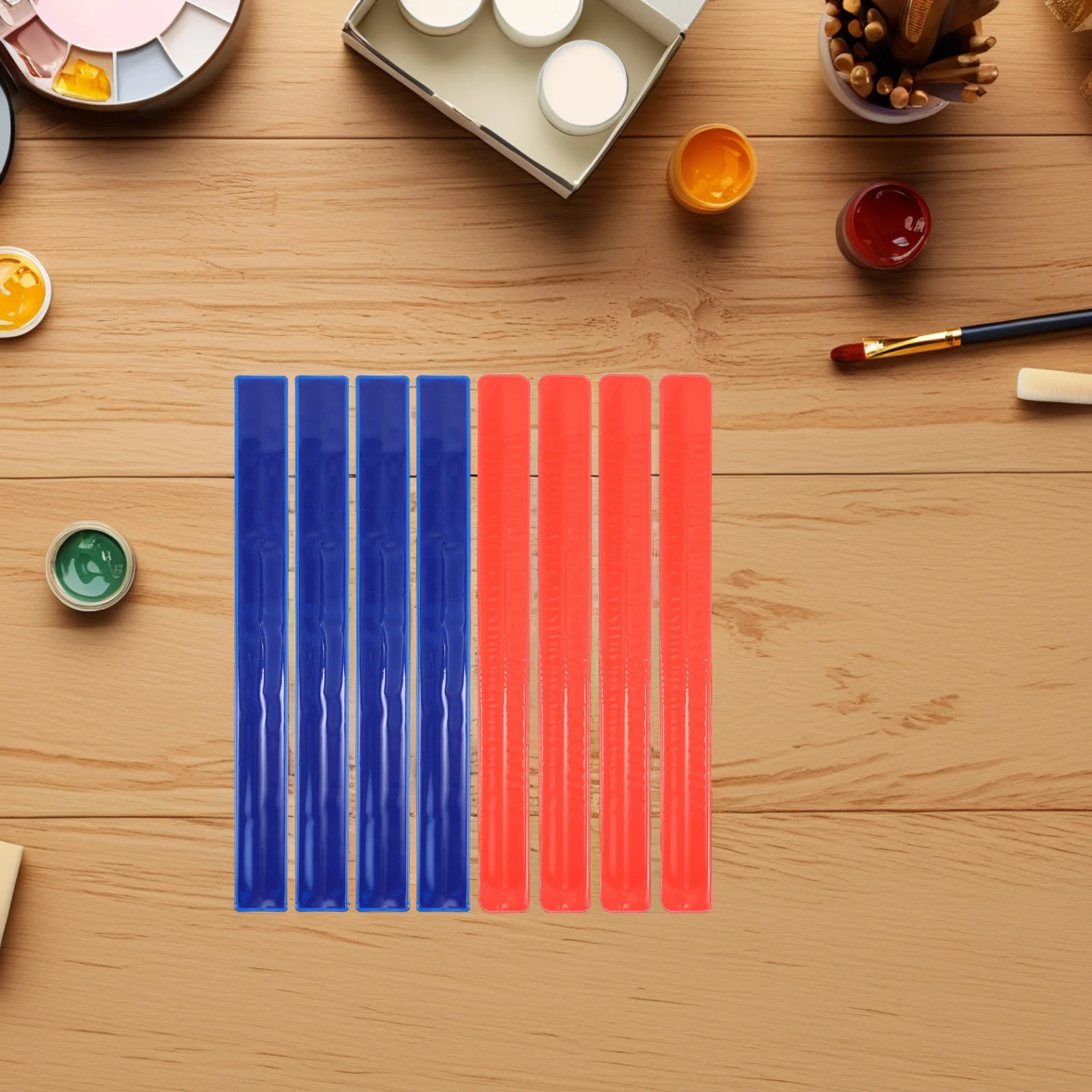 

12 pcs Reflective Bracelets High Visibility Night Running Bands Kids Armbands Safety Walking Slap Wristbands Outdoor Tools