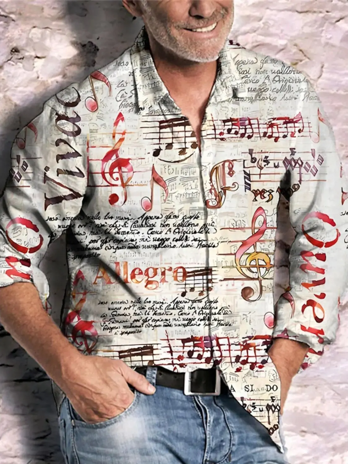 

Digital Print Long Sve irt Men's Slim Fit Polyester Breathable Moisture ng Traditional Button up Sle Faionable