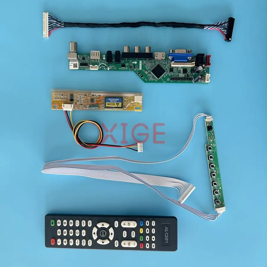 

Screen Drive Controller Board Fit HSD150PK14 N150P5 HSD150PK17 ITSX95 1400*1050 30 Pin LVDS 1-CCFL USB+AV+VGA+HDMI 1400x1050 Kit