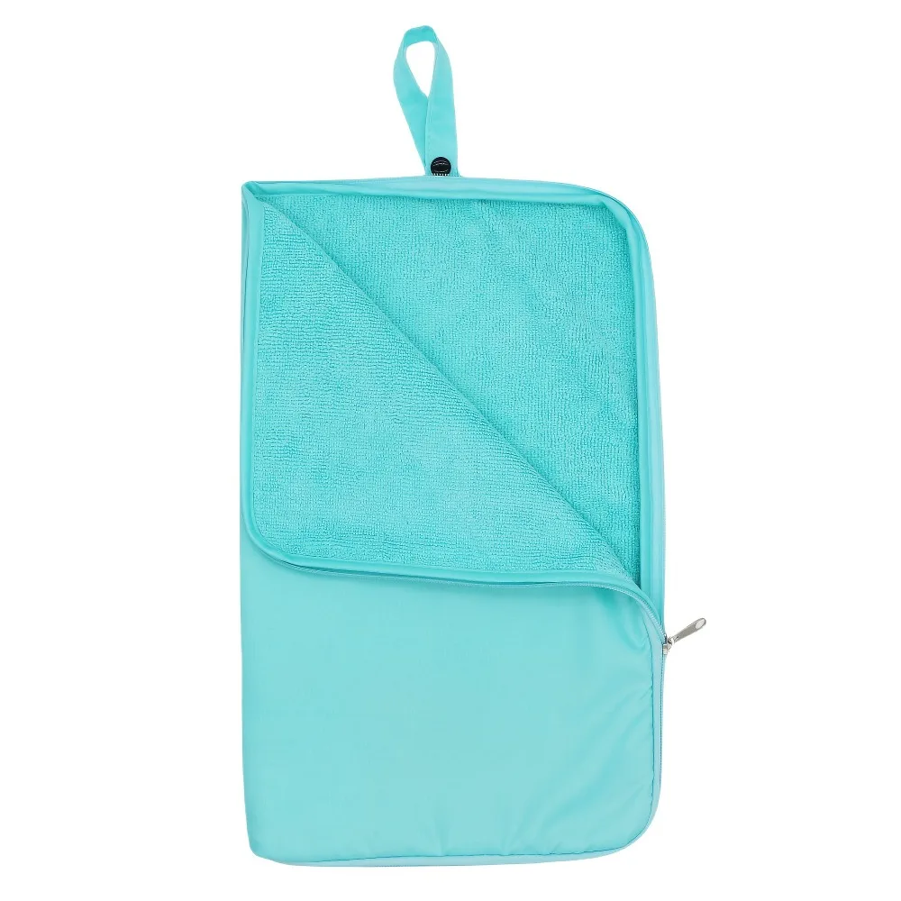 Multi-functional Zipper Closure Towel Wet Bag Snap Handle Solid Color Swimming Suit Pouch Portable Leakproof Swim Bag Gym