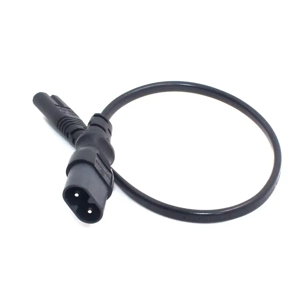 Korte 30 Cm IEC320 C7 Om C8 Verlengsnoeren, C8-C7 Iec Jumper Kabel Met Swith, man-vrouw 2PIN Power Line, H03VVH2-F 2x0.75mm