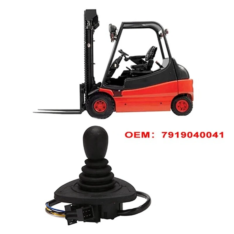 Electric Forklift Controller Central Joystick Control Cross Lever For Linde Forklift 7919040041 Black 2 PCS