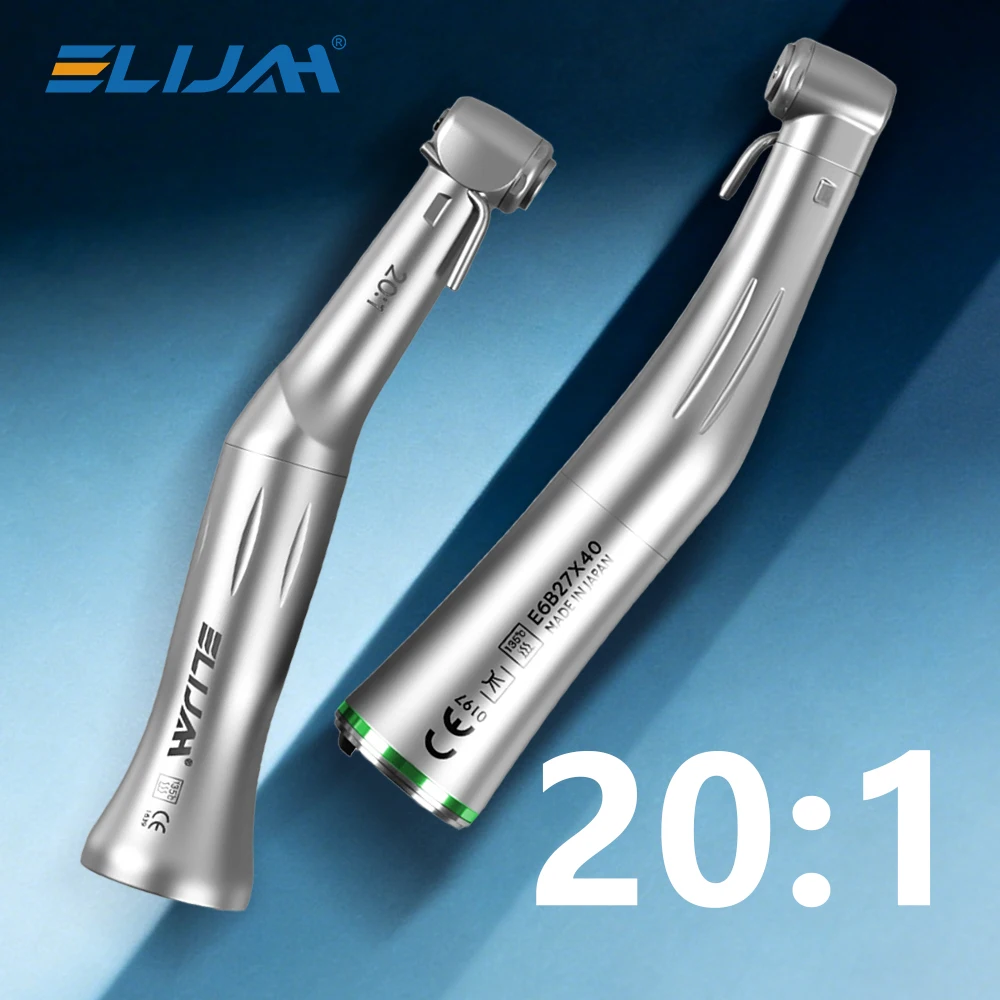 Pieza de mano dental 20:1 para implantes, perforación ósea en odontología, 80 Ncm de torque, 2.000 RPM, tipo E, spray externo, autoclavable