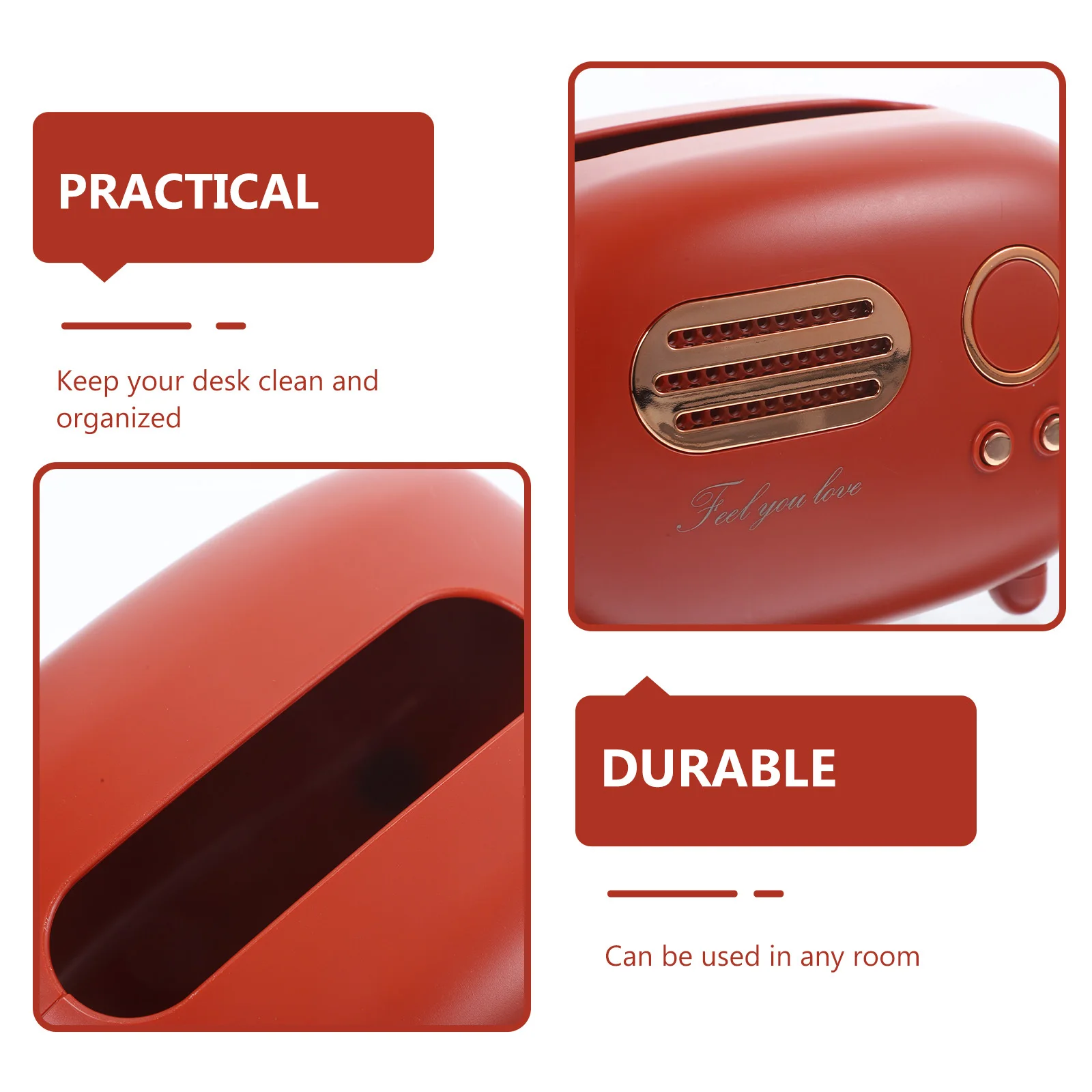 

Tissue Box Cover Napkin Holder Desktop Tissue Storage Organizer Multifunction Napkin Box Decorative Holder for Home Office Car