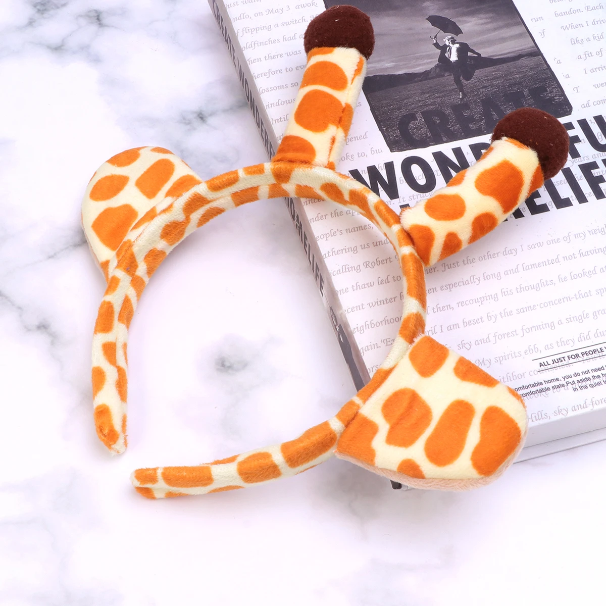 

Giraffe Headband Memorable Photo Props Hair Hoop Performance Christmas Costume Accessory Party Headdress Shape