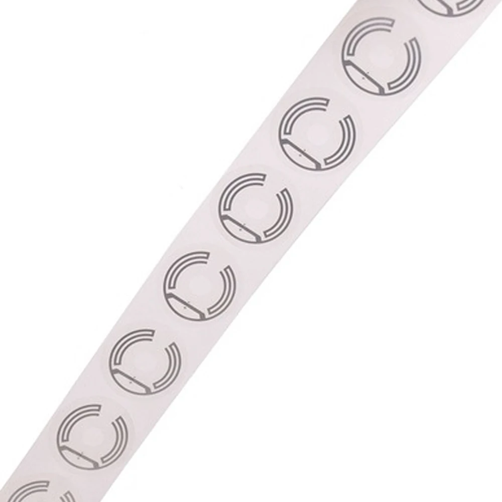 ISO18000-6C(6B) 860-960MHZ عملة نمط UHF RFID علامة التسمية ضياء = 25 مللي متر 1000 قطعة/لفة