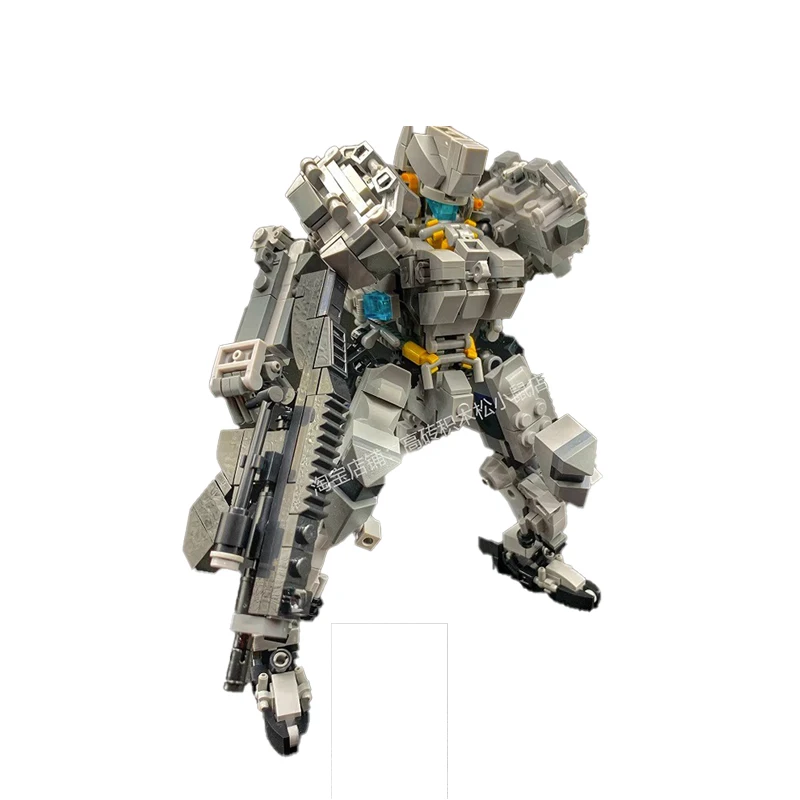 

MOC Mecha Series Gray Building Block Robot DIY Model Puzzle Collection Experts Brick Toys Education for Children Birthday Gifts