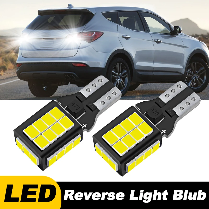 2x For Hyundai Santa Fe 2007 2008 2010 2014 2015 2016 2017 2018 2019 2020 2021 2022 LED Back Up Reverse Light Bulbs Accessories