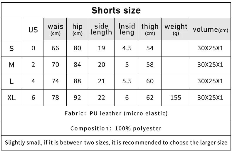 25-nieuwe sexy lege elastische imitatieleer hoge taille shorts hotpants voor dames perzik billen buit shorts