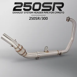 For CFMOTO 250SR 300SR 250SS 300SS 250NK 300NK 250CLX 300CLX Motorcycle Exhaust Kit 51MM Escape Manifold Headers Line Pipe