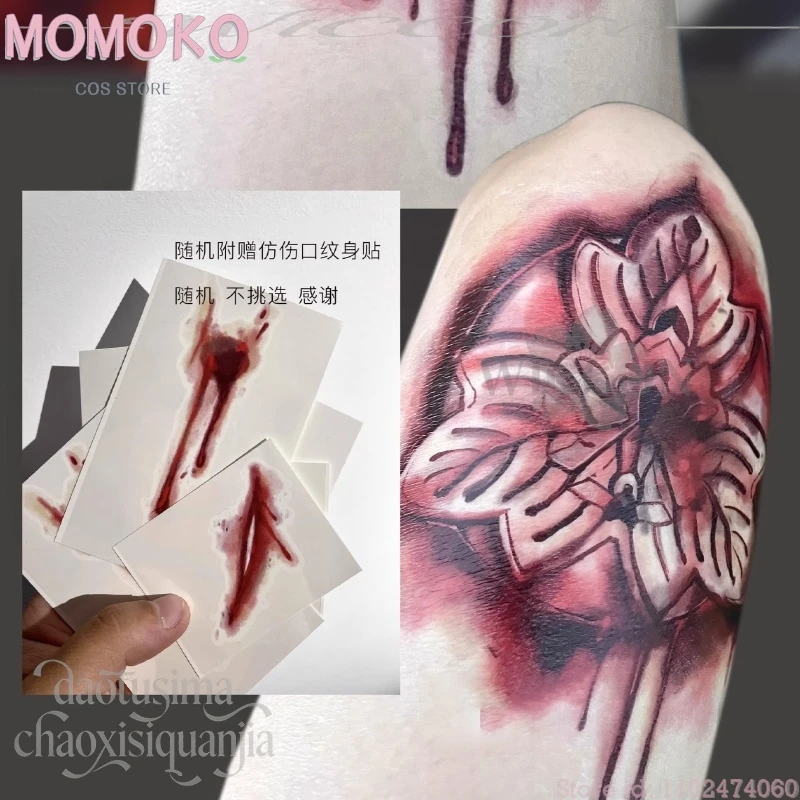 هالوين الرعب لعبة F تأثيري هينكو أنيمي وهمية وهمية الدم الوشم العلامة التجارية نمط 20 سنتيمتر X 22 سنتيمتر الدعائم MoMoKo كوس مخزن