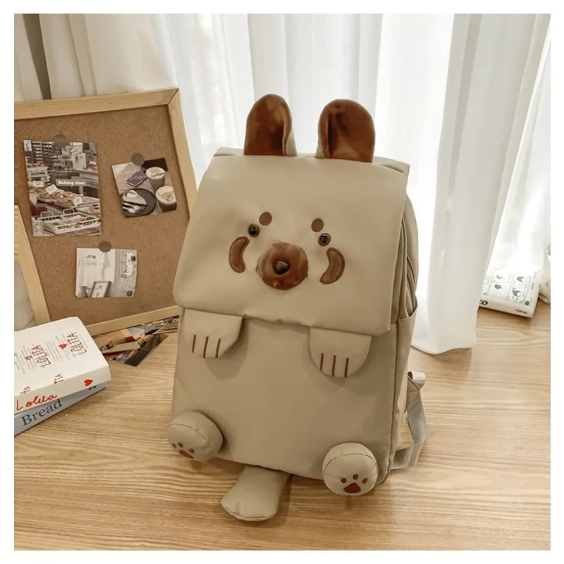 

Водонепроницаемый нейлоновый модный рюкзак с милым животным дизайном, однотонная школьная сумка большой вместимости, лидер продаж 2025, сумки для женщин Mochila