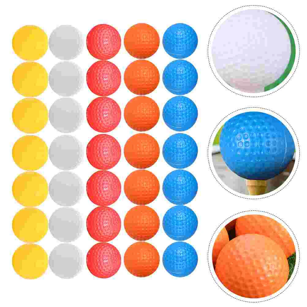 

35 Pcs Golf Balls Golfing Practice Indoor Training Hollow Plastic Aids Hollow-out Accessories