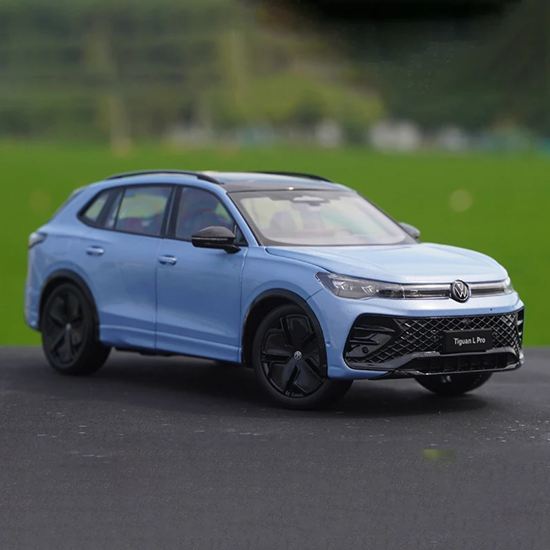 1:18 Scale Diecast Alloy SAIC Volkswagen Tiguan L Pro 2024 Toy Car Model Classics Adult Collectible Souvenir Gift Static Display