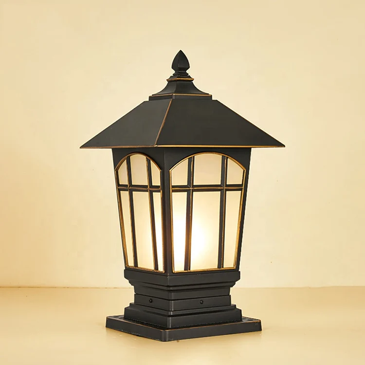 Outdoor waterproof LED courtyard door column lamp gate light pillar outdoor garden pillar light for villa landscape