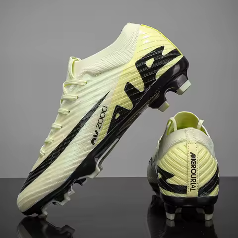 Men Soccer Shoes Professional Field Society Resistant Original TF/FG Outdoor Football Boots High Quality Long Spikes Sneakers