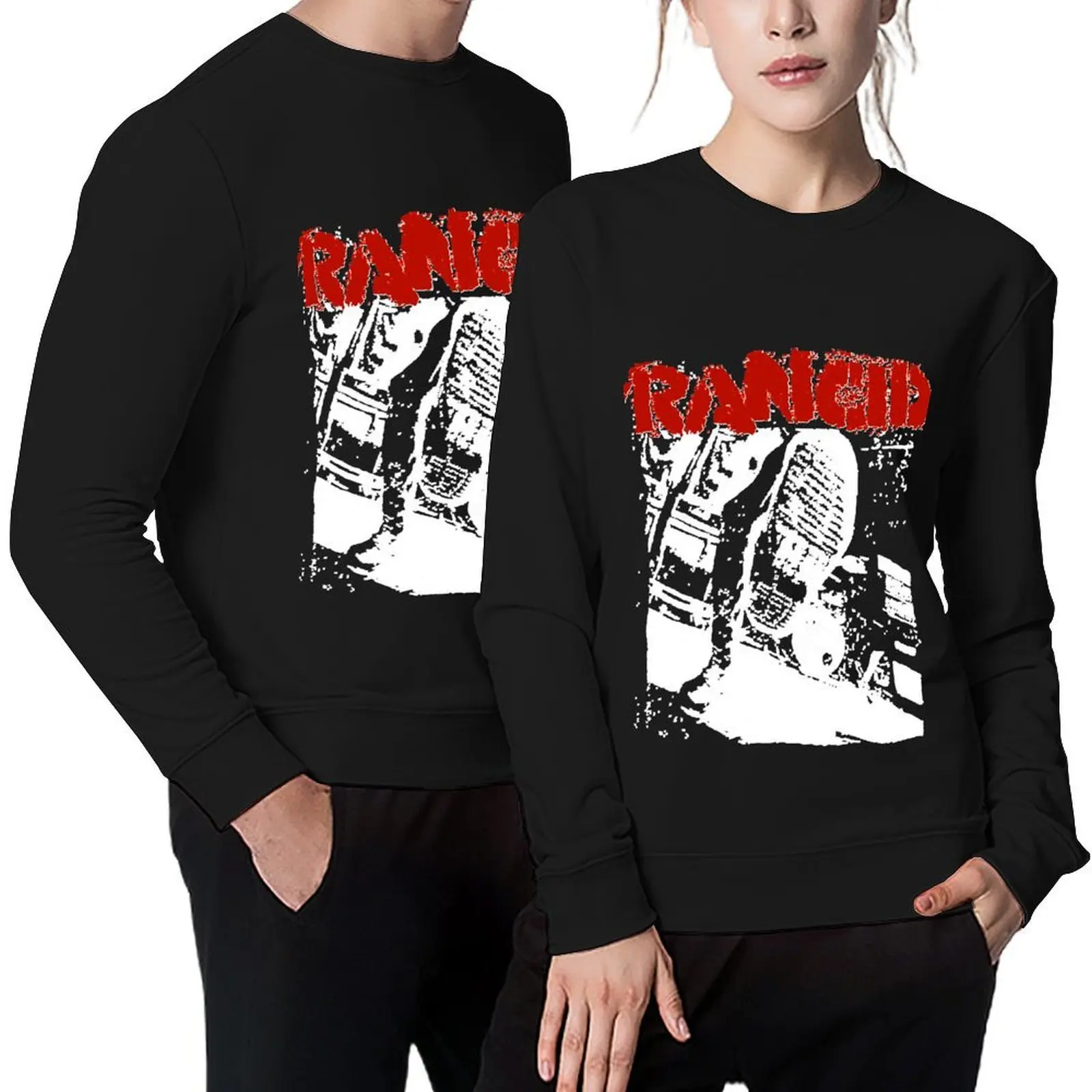 

rancid band Pullover anime clothes korean style clothes men clothing fashion men sweatshirt
