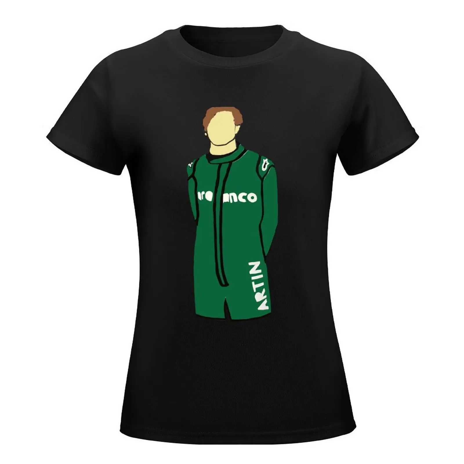 sebastian vettel green T-Shirt customizeds lady clothes t-shirt dress for Women long