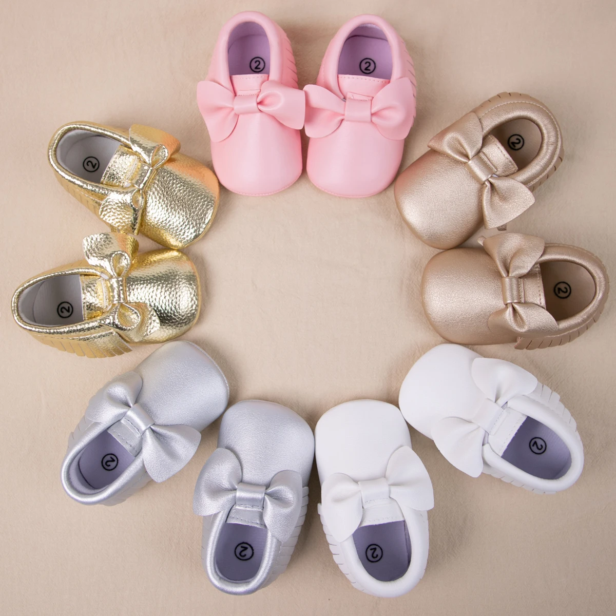 Neugeborenen Baby Mädchen Mode Bowknot Erste Wanderer Schuhe Anti-Slip Gummi Sohle Kleinkind Krippe Schuh