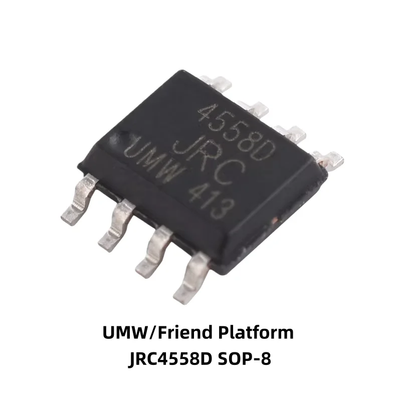 20 Stück Original UMW JRC4558D Zweikanal-Operationsverstärker IC-Chip SOP-8 – Detail 4