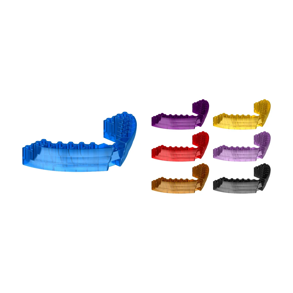 Small Particle Building Blocks Domestic Assembled 16×10×3 Hull Brick Parts Wholesale 90271 Compatible with Lego 64645