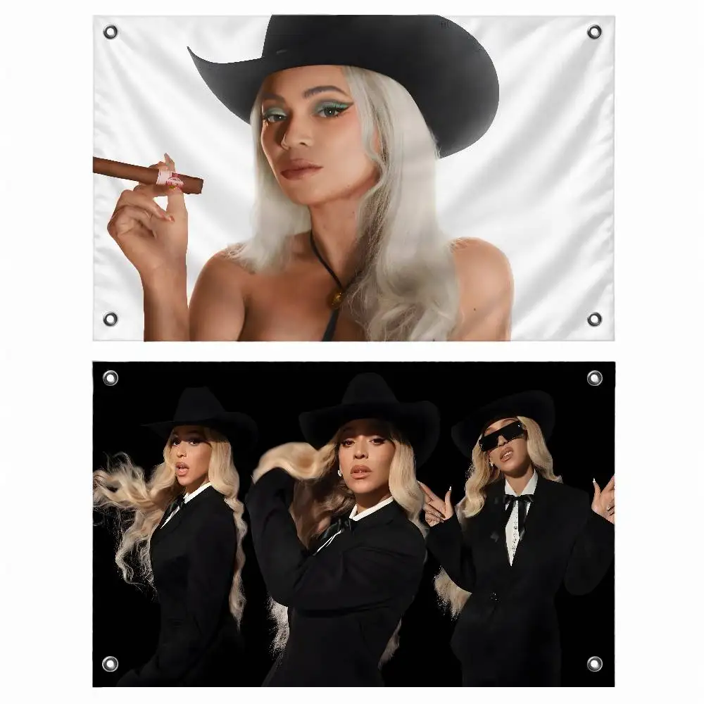 Iconic Singer Beyonce Indoor Outdoor Flag Banner Party Decor Hanging Wall Backdrop